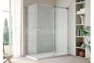 Aquatek INFINITY R43 Rohový sprchový kút 140x80x200cm, Pravý, posuvné dvere, číre sklo