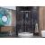 Aquatek MASTER S7 Štvrťkruhový sprchový kút 90x90x185cm, pivotové dv., chróm, matné sklo