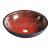Sapho ATTILA keramické umývadlo, priemer 42,5cm, farba paradajková /petrol