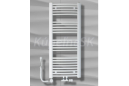 Kúpeľňový radiátor rebríkový, oblý, š. 750 v. 780 mm, výkon 628 W, biely