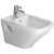 Duravit DURA STYLE bidet závesný 54x37 s prepadom, otv.pre bat, Biela 2282150000