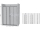 Ravak BLDP4-120, 4-dielne sprchové dvere do niky, posuvné, 120x190, Biela,Transp +vešiak