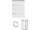 Ravak BLCP4-80 SABINA štvrťkruh sprchový kút 80x80x175cmR50 posuvné dv,Biela,Grape+vešiak