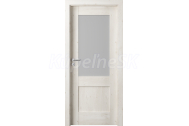 PORTA Doors SET Rámové dvere VERTE PREMIUM C.1 skloMat, 3Dfólia Dub Škandinávsky+zárubeň