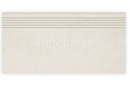 Rako KAAMOS DCPSE585 dlažba-schodovka matná 29,8x59,8cm,slon.kosť, rektif,mrazuvzd,R10/A
