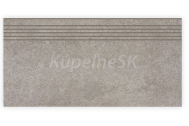 Rako KAAMOS DCPSE589 dlažba-schodovka matná 29,8x59,8cm,béžovo-šedá, rektif,mrazuvzd,R10/A