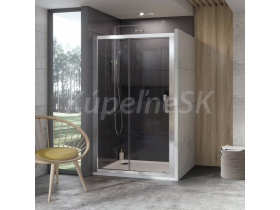 Ravak 10° 10DP2, 2-dielne sprchové dvere do niky 100x190,posuv,BrightAlu,Transp+Cleaner