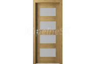 PORTA Doors SET Rámové dvere VERTE PREMIUM A.4 skloMat, 3Dfólia Dub Prírodný+zárubeň