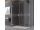 SanSwiss PURmax PU31PG 1-krídlové dvere s pev. stenu+vyr.profil,100x200,Ľavé,Chróm/Durlux