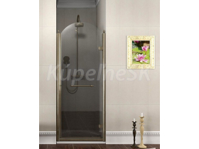 Gelco ANTIQUE sprchové krídlové dvere 900mm, číre sklo, pravé, bronz