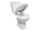 Cersanit ARTECO WC-Kombi CleanOn, vodor.odpad,3/5l bočný prív. +WC sed. SC Duropl K667-052