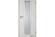 Doornite CPL-Deluxe laminátové interiérové dvere ALU LINEA SKLO, Brest Biely, DTD