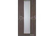 Doornite CPL-Deluxe laminátové interiérové dvere ALU LINEA SKLO, Dub Kubánsky, DTD