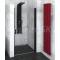 Polysan ZOOM LINE BLACK sprchové dvere do niky 90x190 cm Číre/Čierna Lietacie dv.