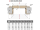 ERKADO SET Rámové dvere FORZÍTIA 7 presklené, fólia Greko Sonoma +zárubeň+kľučka