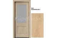PORTA Doors SET Rámové dvere VERTE PREMIUM C.1 skloMat, 3Dfólia Buk Škandinávsky+zárubeň