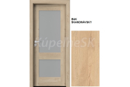 PORTA Doors SET Rámové dvere VERTE PREMIUM C.2 skloMat, 3Dfólia Buk Škandinávsky+zárubeň