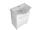 Aqualine KERAMIA FRESH umývadlová skrinka 60,6x74x33,7cm, biela