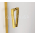 SanSwiss CADURA CA1C 75cm,1-kridlové dvere Nika/rohový kút,profil Zlatý,sklo Číre,Pravé