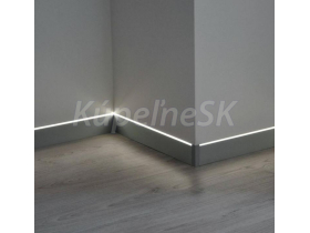 PROFILPAS Prolight Hliníková soklová LED lišta, 2m, Metal Line 88/6