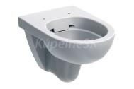 Geberit Selnova Závesné WC Rimfree, 530x355 mm, hlboké splachovanie, Biele, oblé