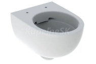 Geberit Selnova Compact krátky 49cm Závesné WC Rimfree Uzavretý Tvar 490x355mm, Biele oblé