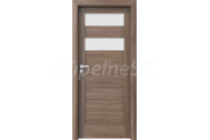 PORTA Doors SET Rámové dvere VERTE HOME C.2 so sklom, fólia Orech verona 2 + zárubeň
