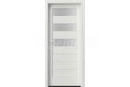 PORTA Doors SET Rámové dvere VERTE HOME C.3 so sklom, 3D fólia Wenge white + zárubeň