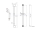 Bruckner Sprchová súprava, posuvný držiak, 645mm, chróm