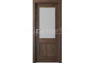 PORTA Doors Set BEZFALCOVÉ dvere VERTE PREMIUM C.1 skloMat, 3Dfólia Dub Šarlátový+zárubeň