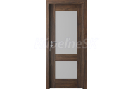 PORTA Doors Set BEZFALCOVÉ dvere VERTE PREMIUM C.2 skloMat, 3Dfólia Dub Šarlátový+zárubeň