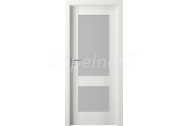 PORTA Doors Set BEZFALCOVÉ dvere VERTE PREMIUM C.2 skloMat, 3Dfólia Wenge White+zárubeň