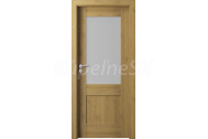 PORTA Doors Set BEZFALCOVÉ dvere VERTE PREMIUM C.1 skloMat, 3Dfólia Dub Prírodný+zárubeň