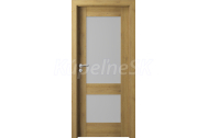 PORTA Doors Set BEZFALCOVÉ dvere VERTE PREMIUM C.2 skloMat, 3Dfólia Dub Prírodný+zárubeň