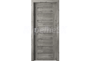 PORTA Doors Set BEZFALCOVÉ dvere VERTE PREMIUM D.0 Plné, 3Dfólia Dub Sibírsky+zárubeň