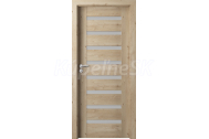 PORTA Doors Set BEZFALCOVÉ dvere VERTE PREMIUM D.8 skloMat, 3Dfólia Dub Klasický+zárubeň