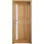INVADO SET Rámové dvere AVERSA 1 presklené, fólia, Dub európsky B639 + zárubeň
