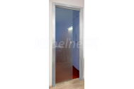 JAP sklenené posuvné dvere 80/197cm - satináto biele - jednokrídlové