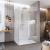 Mereo Sprchový kút, Novea, obdĺžnik, 110x120 cm, chróm ALU, sklo Číre, dvere pravé a pevný