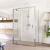 Mereo Sprchový kút, LIMA, obdĺž.,pivot. dvere, 2xbočná stena, 90x100x90x190 cm, chróm ALU,