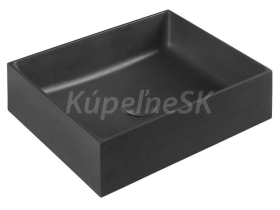Sapho FORMIGO betónové umývadlo, 47,5x14x36,5 cm, antracit