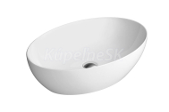 GSI PURA keramické umývadlo na dosku 60x42 cm, biela ExtraGlaze