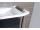 Sapho ZEUS umývadlová skrinka so sifónom 60x26x45 cm, čierna/titan alu