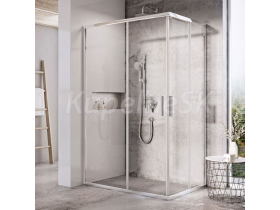 RAVAK Blix Slim BLSRV2K Dvere pre rohový sprch.kút 80x195 Profil LESKLÝ sklo Číre+Cleaner