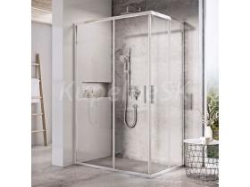 RAVAK Blix Slim BLSRV2K Dvere pre rohový sprch.kút 120x195 Profil LESKLÝ sklo Číre+Cleaner