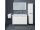 Mereo Mailo, kúpeľňová skrinka s umývadlom z liateho mramoru 121 cm, antracit, chróm madlo
