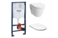 Grohe Rapid SL Duofix modul+WC závesné Vitra 5618-003-0075+sedátko Dur SoftClosse EASY2244