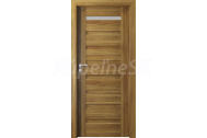 PORTA Doors SET Rámové dvere VERTE PREMIUM D.1 skloMat, 3Dfólia Agát Medový+zárubeň