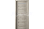 PORTA Doors SET Rámové dvere VERTE PREMIUM D.1 skloMat, 3Dfólia Agát Strieborný+zárubeň