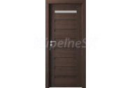 PORTA Doors SET Rámové dvere VERTE PREMIUM D.1 skloMat, 3Dfólia Dub Havana+zárubeň